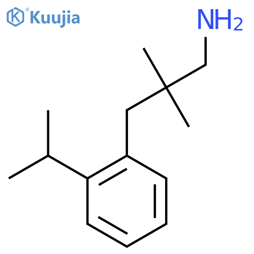 2,2-dimethyl-3-2-(propan-2-yl)phenylpropan-1-amine structure