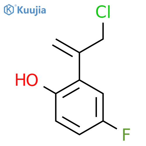 2-(3-chloroprop-1-en-2-yl)-4-fluorophenol structure