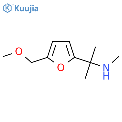 {2-5-(methoxymethyl)furan-2-ylpropan-2-yl}(methyl)amine structure