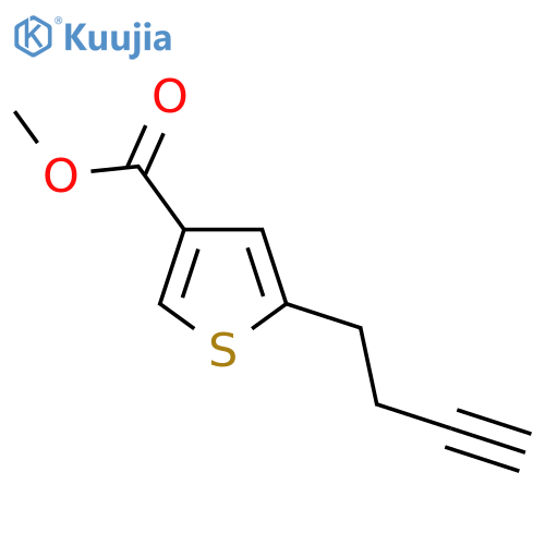 methyl 5-(but-3-yn-1-yl)thiophene-3-carboxylate structure