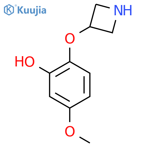 2-(azetidin-3-yloxy)-5-methoxyphenol structure