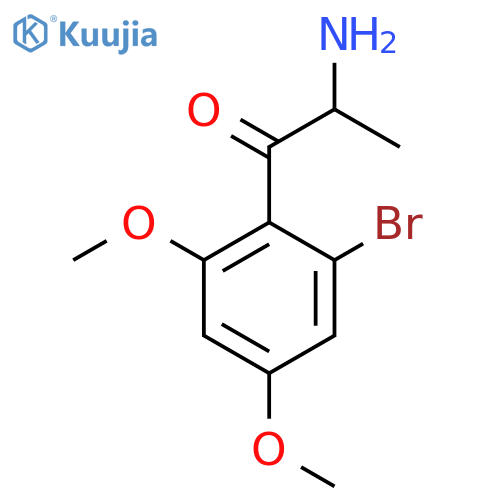 2-Amino-1-(2-bromo-4,6-dimethoxyphenyl)propan-1-one structure