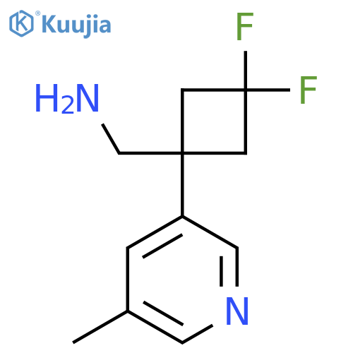 3,3-difluoro-1-(5-methylpyridin-3-yl)cyclobutylmethanamine structure