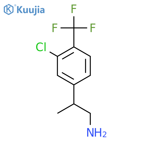 2-3-chloro-4-(trifluoromethyl)phenylpropan-1-amine structure