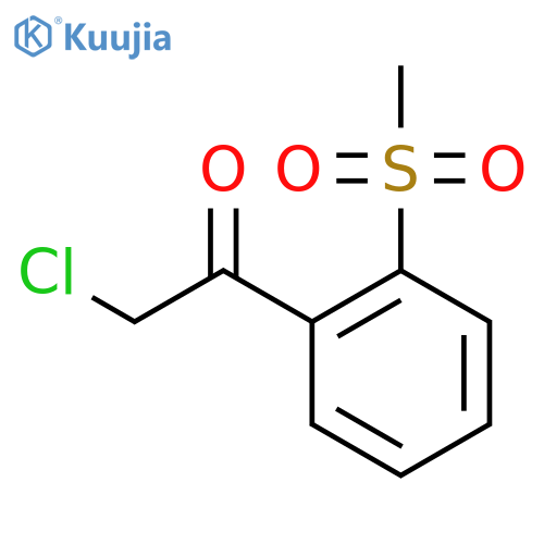 2-chloro-1-(2-methanesulfonylphenyl)ethan-1-one structure