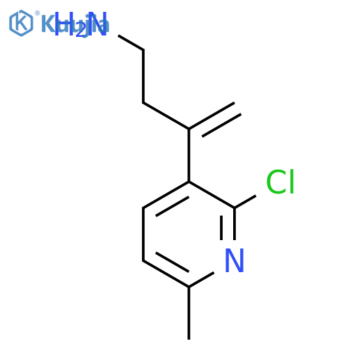 3-(2-chloro-6-methylpyridin-3-yl)but-3-en-1-amine structure