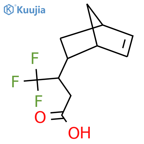3-{bicyclo2.2.1hept-5-en-2-yl}-4,4,4-trifluorobutanoic acid structure