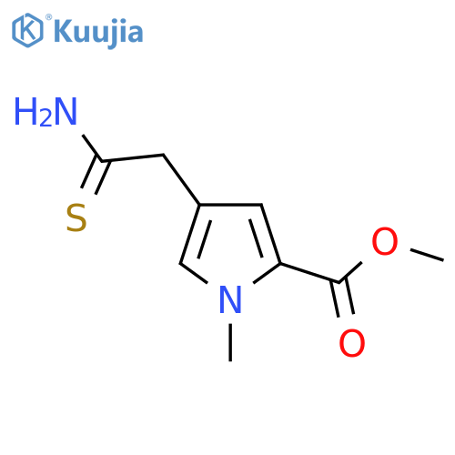 methyl 4-(carbamothioylmethyl)-1-methyl-1H-pyrrole-2-carboxylate structure