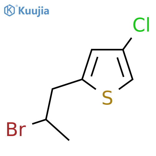 2-(2-bromopropyl)-4-chlorothiophene structure
