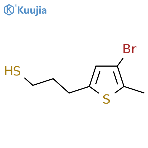 3-(4-bromo-5-methylthiophen-2-yl)propane-1-thiol structure