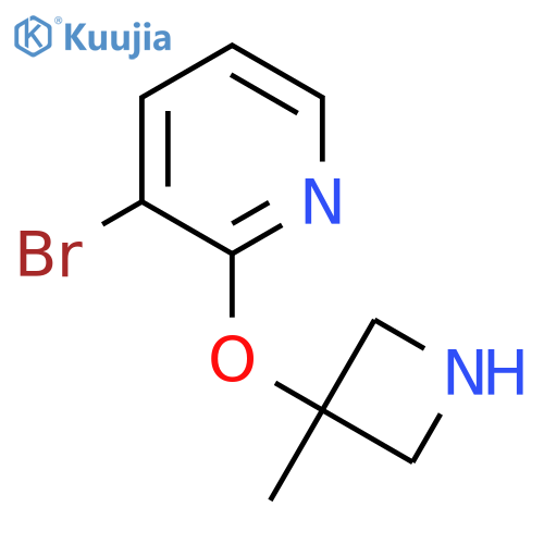 3-bromo-2-(3-methylazetidin-3-yl)oxypyridine structure