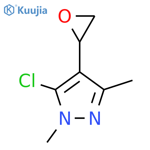 5-chloro-1,3-dimethyl-4-(oxiran-2-yl)-1H-pyrazole structure