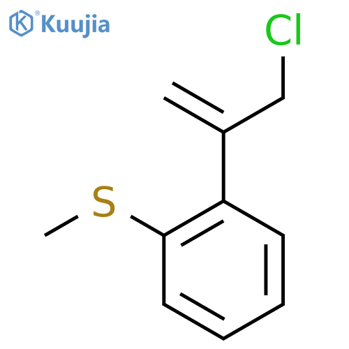 1-(3-chloroprop-1-en-2-yl)-2-(methylsulfanyl)benzene structure
