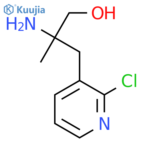 2-amino-3-(2-chloropyridin-3-yl)-2-methylpropan-1-ol structure