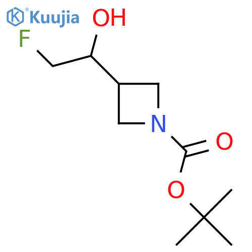 tert-butyl 3-(2-fluoro-1-hydroxyethyl)azetidine-1-carboxylate structure