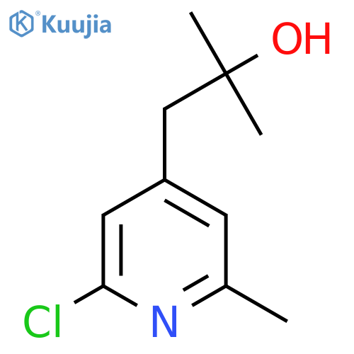 1-(2-chloro-6-methylpyridin-4-yl)-2-methylpropan-2-ol structure