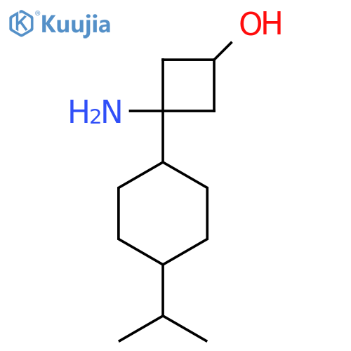 3-amino-3-4-(propan-2-yl)cyclohexylcyclobutan-1-ol structure