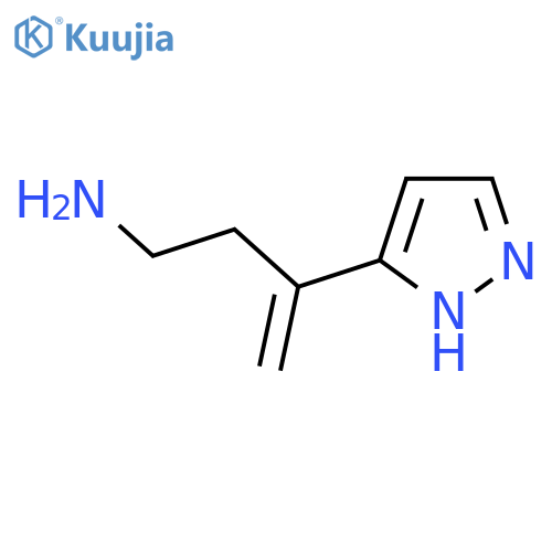 3-(1H-pyrazol-3-yl)but-3-en-1-amine structure