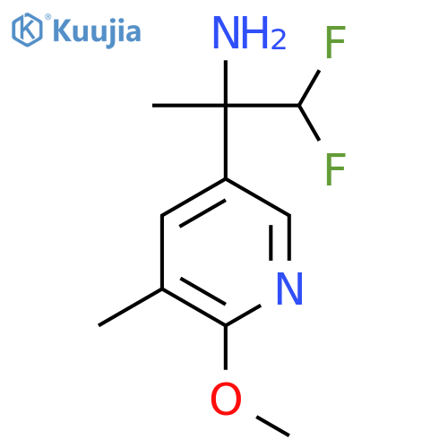 1,1-Difluoro-2-(6-methoxy-5-methylpyridin-3-yl)propan-2-amine structure