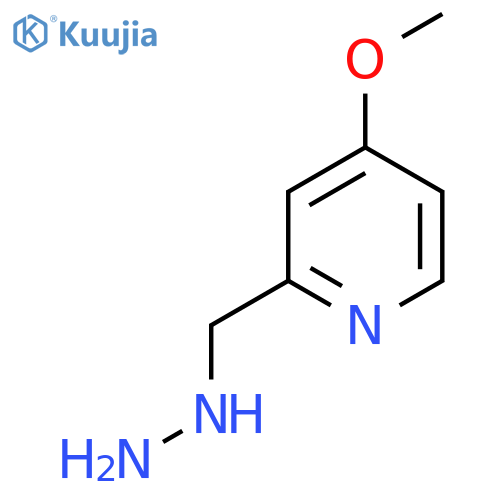 2-(hydrazinylmethyl)-4-methoxypyridine structure
