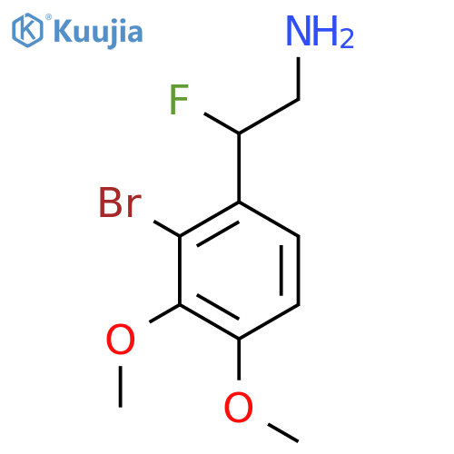 2-(2-bromo-3,4-dimethoxyphenyl)-2-fluoroethan-1-amine structure