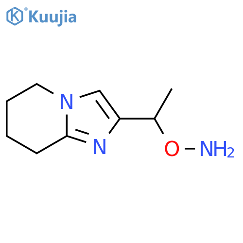 O-(1-{5H,6H,7H,8H-imidazo1,2-apyridin-2-yl}ethyl)hydroxylamine structure