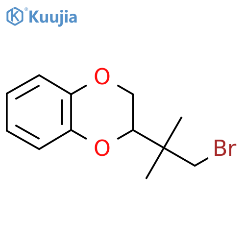 2-(1-Bromo-2-methylpropan-2-yl)-2,3-dihydro-1,4-benzodioxine structure