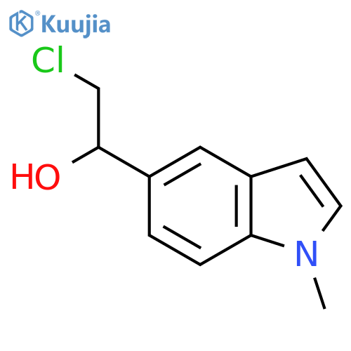 2-chloro-1-(1-methyl-1H-indol-5-yl)ethan-1-ol structure