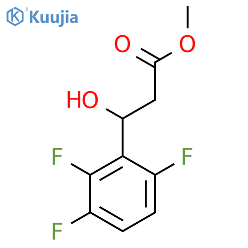 methyl 3-hydroxy-3-(2,3,6-trifluorophenyl)propanoate structure