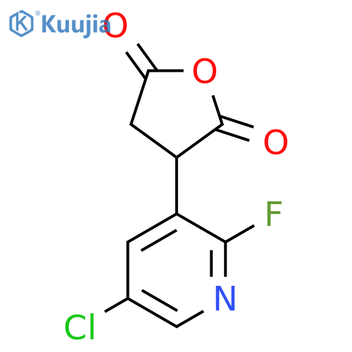 3-(5-chloro-2-fluoropyridin-3-yl)oxolane-2,5-dione structure