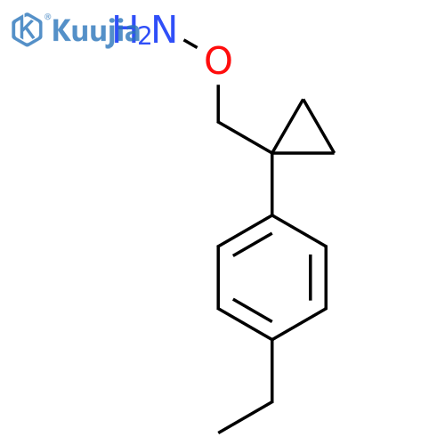 O-{1-(4-ethylphenyl)cyclopropylmethyl}hydroxylamine structure