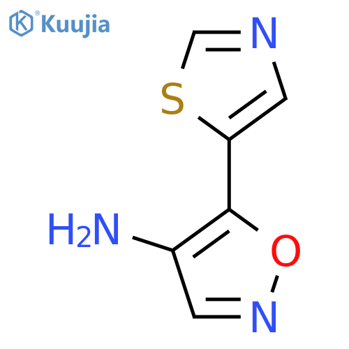 5-(1,3-thiazol-5-yl)-1,2-oxazol-4-amine structure