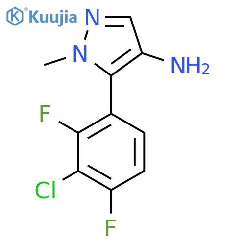 5-(3-chloro-2,4-difluorophenyl)-1-methyl-1H-pyrazol-4-amine structure
