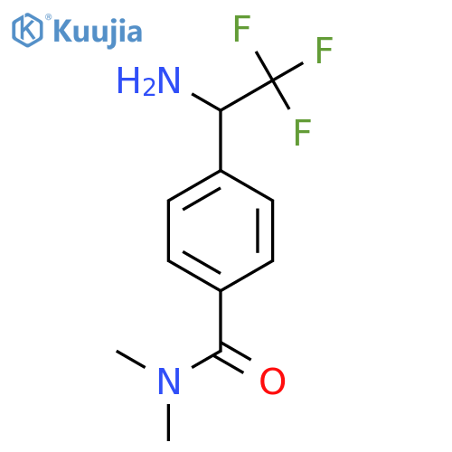 4-(1-amino-2,2,2-trifluoroethyl)-N,N-dimethylbenzamide structure