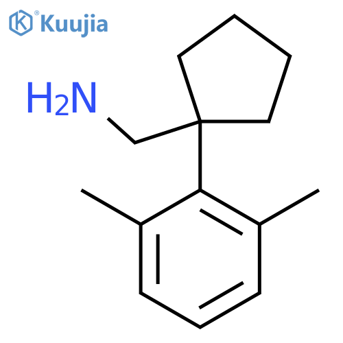 1-(2,6-dimethylphenyl)cyclopentylmethanamine structure