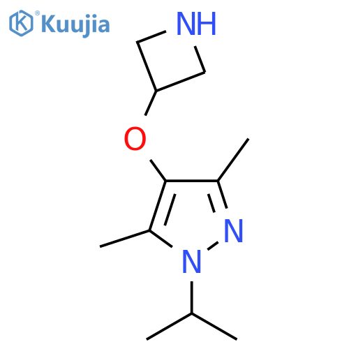 4-(azetidin-3-yloxy)-3,5-dimethyl-1-(propan-2-yl)-1H-pyrazole structure