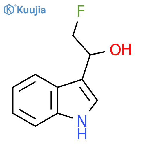 2-fluoro-1-(1H-indol-3-yl)ethan-1-ol structure