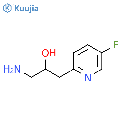 1-amino-3-(5-fluoropyridin-2-yl)propan-2-ol structure