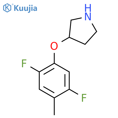 3-(2,5-difluoro-4-methylphenoxy)pyrrolidine structure