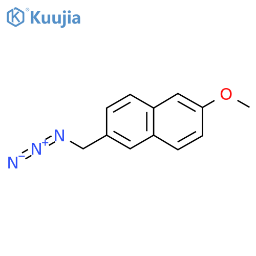 2-(azidomethyl)-6-methoxynaphthalene structure