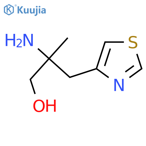 2-amino-2-methyl-3-(1,3-thiazol-4-yl)propan-1-ol structure