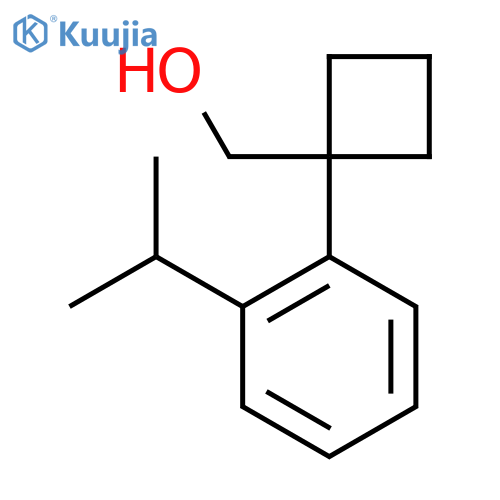 {1-2-(propan-2-yl)phenylcyclobutyl}methanol structure