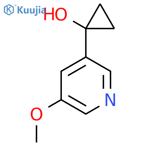 1-(5-methoxypyridin-3-yl)cyclopropan-1-ol structure