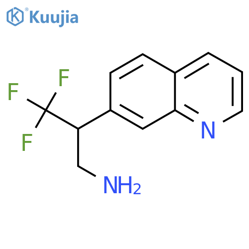 3,3,3-Trifluoro-2-(quinolin-7-yl)propan-1-amine structure