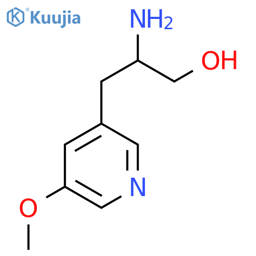 2-amino-3-(5-methoxypyridin-3-yl)propan-1-ol structure