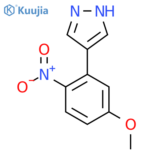 4-(5-methoxy-2-nitrophenyl)-1H-pyrazole structure