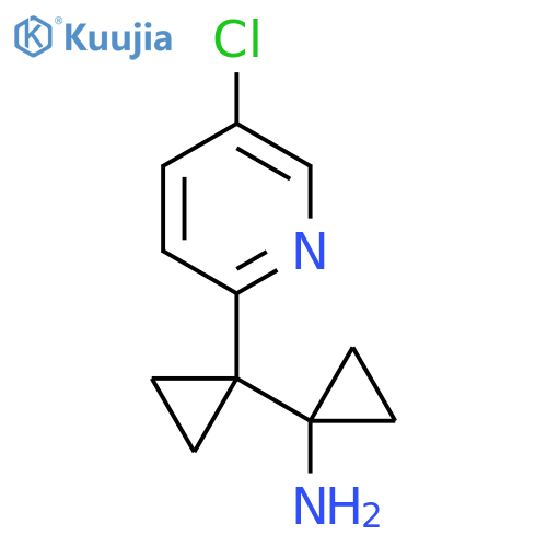 1-1-(5-chloropyridin-2-yl)cyclopropylcyclopropan-1-amine structure