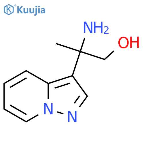 2-amino-2-{pyrazolo1,5-apyridin-3-yl}propan-1-ol structure
