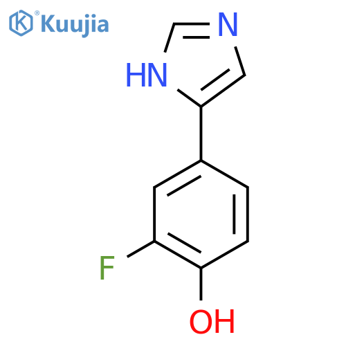 2-fluoro-4-(1H-imidazol-4-yl)phenol structure