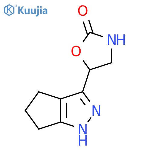 5-{1H,4H,5H,6H-cyclopentacpyrazol-3-yl}-1,3-oxazolidin-2-one structure